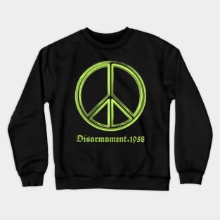 PEACE SYMBOL |CND| DISARMAMENT 1958 Crewneck Sweatshirt